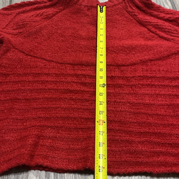 Crewneck Femme Pullover Sweater Red XS - Picture 10 of 11